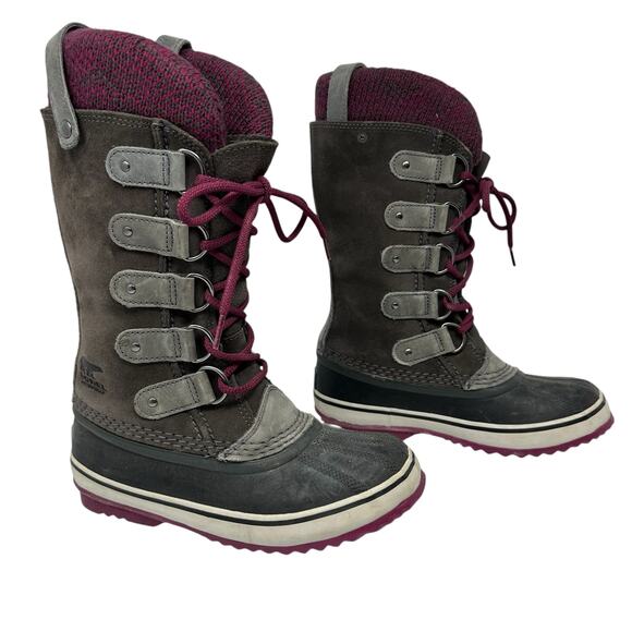 Sorel Joan of Arctic Snow Boot Women 6 Leather Waterproof Gorpcore Cabincore - Picture 1 of 9